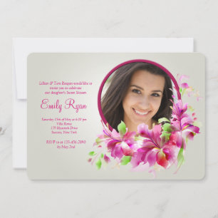 Invitation de photo d'orchidées de Dendrobium