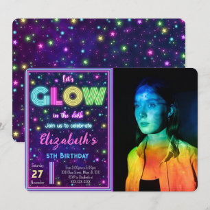 Invitation de photo lumineuse modifiable