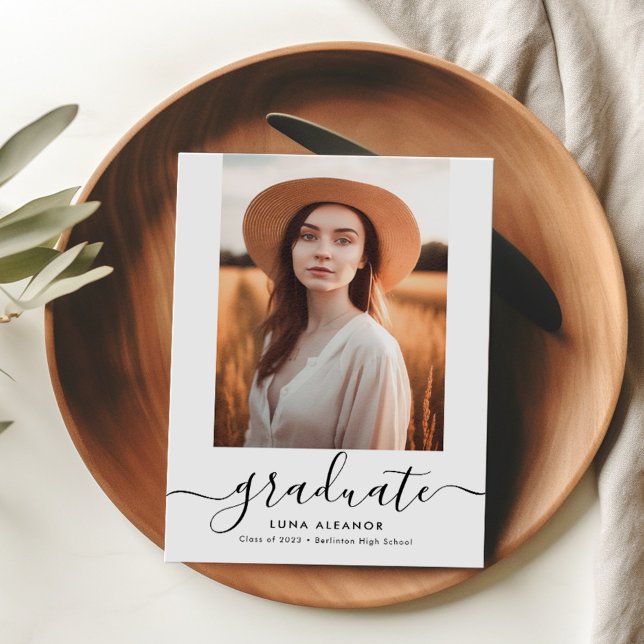 Invitation de photo pour la finition de script élé (Créateur téléchargé)