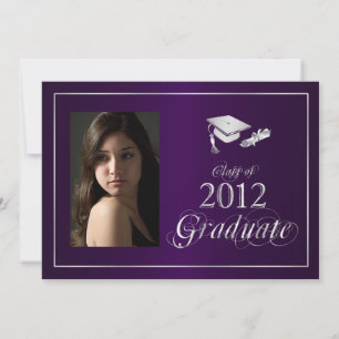 Invitation de photos Classy Purple & Silver 2012