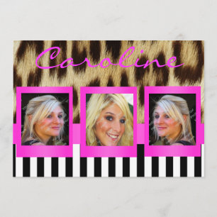Invitation de photos de grand format de Leopard ro