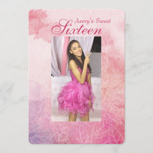 Invitation de photos florales