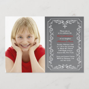 Invitation de photos religieuses Chalkboard