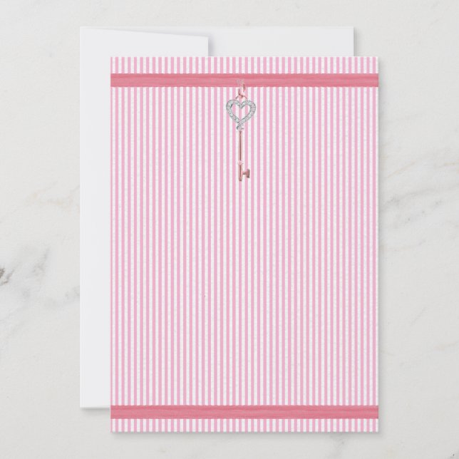 Invitation de Pink Stripes (Devant)