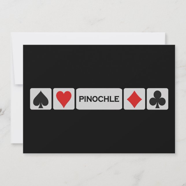 Invitation de Pinochle - personnaliser (Devant)