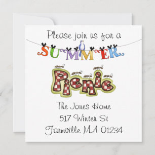 invitation de pique-nique