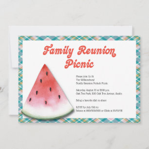 Invitation de pique-nique de réunion familiale