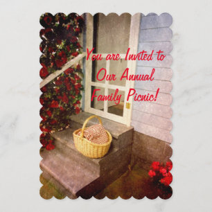 Invitation de pique-nique - votre coutume 5" x 7"