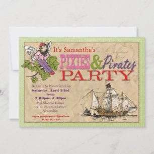 Invitation de Pixies et Pirates