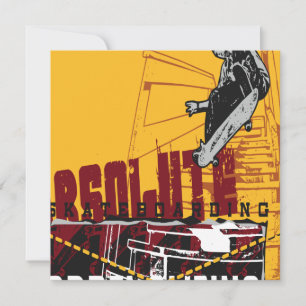 Invitation de planche à roulettes d'Oxygentees