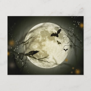 Invitation de Pleine lune de Halloween