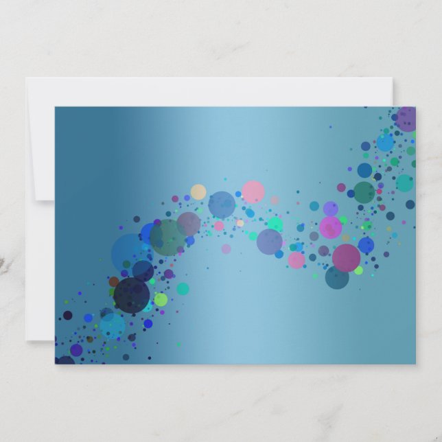 Invitation de points colorés (Devant)