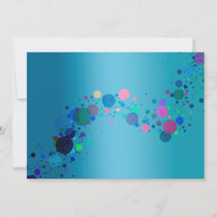 Invitation de points colorés