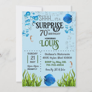 Invitation de poisson Discus