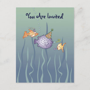 Invitation de poissons de fête