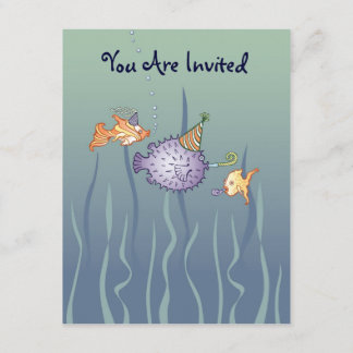 Invitation de poissons de fête
