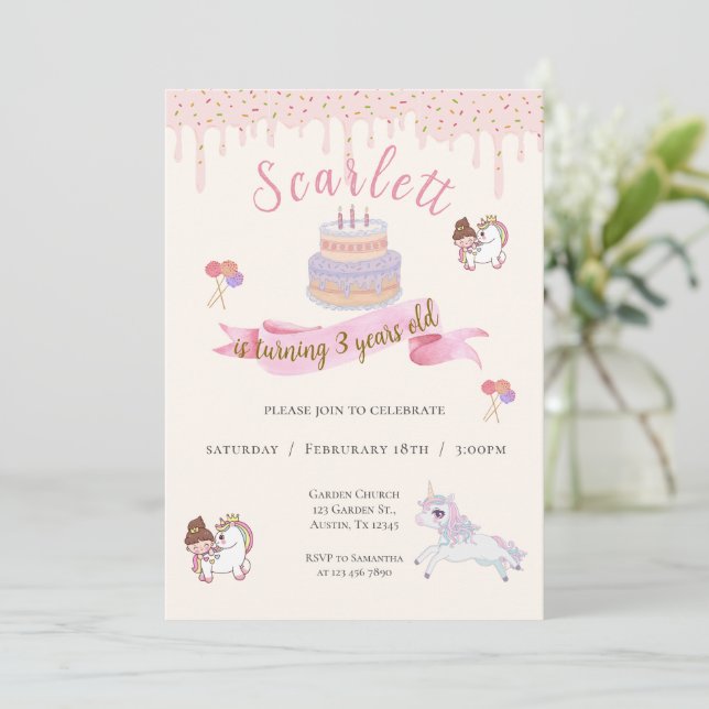 Invitation de Pony pour le 3ème anniversaire (Debout devant)