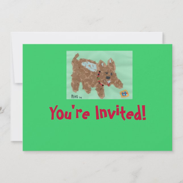 Invitation de Poochie (Devant)