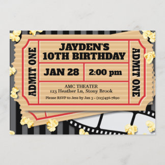 Invitation de Popcorn