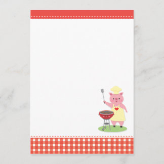 Invitation de porc de BBQ