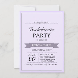 Invitation de Poster vintage violet