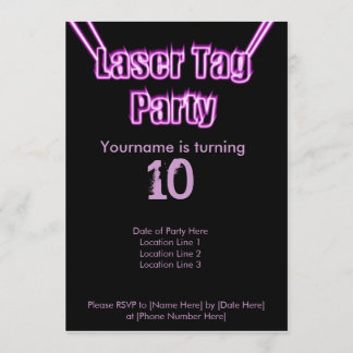 Invitation de pourpre de partie d'étiquette de