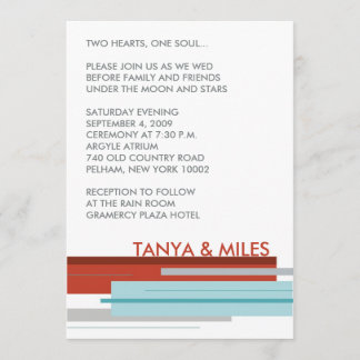 Invitation de Prague :  Rouge moderne