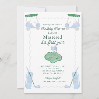 Invitation de premier anniversaire par personne