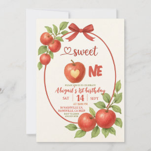 Invitation de premier anniversaire Sweet One sur l