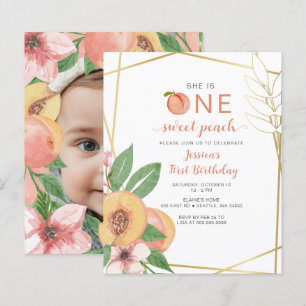 Invitation de première année Budget One Sweet Peac