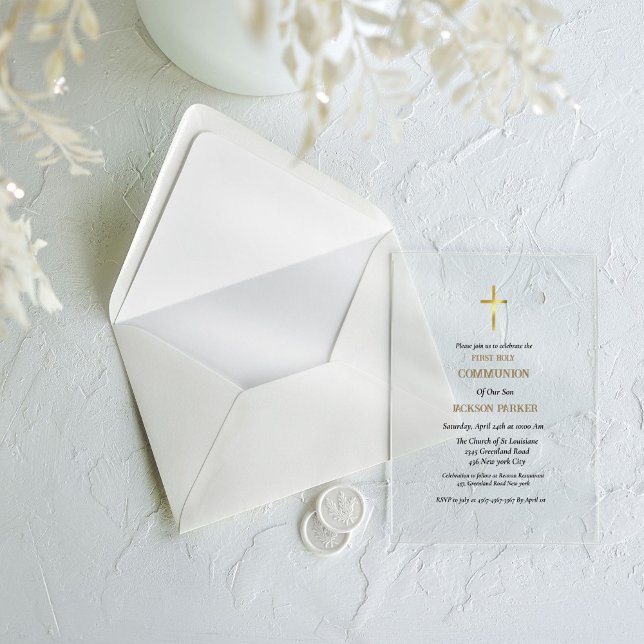 Invitation de première communion avec un script mi (Créateur téléchargé)