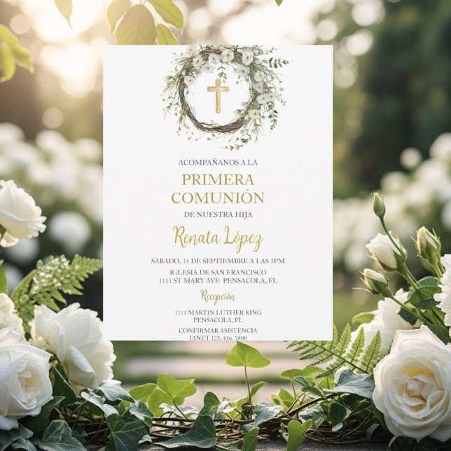 Invitation de première communion pour garçon ou fi (Créateur téléchargé)