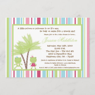 invitation de prince le princesse baby shower de