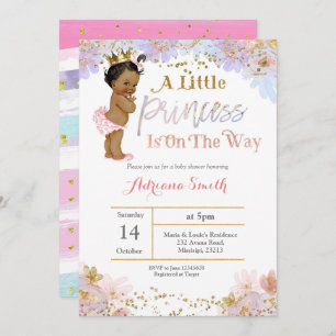 Invitation de princesse baby shower