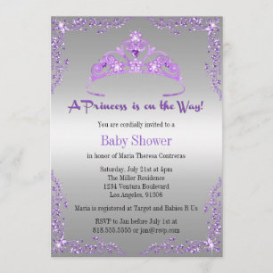 Invitation de princesse baby shower