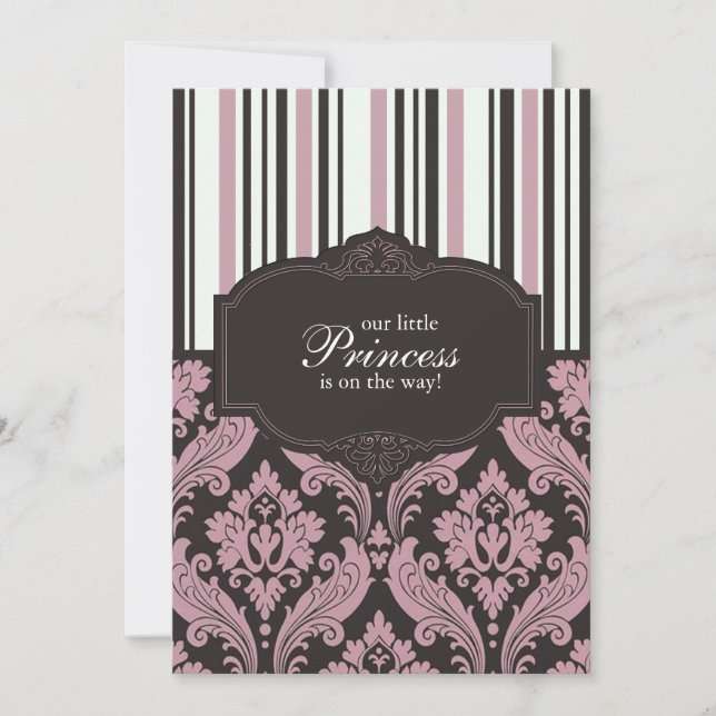 Invitation de princesse baby shower (Devant)