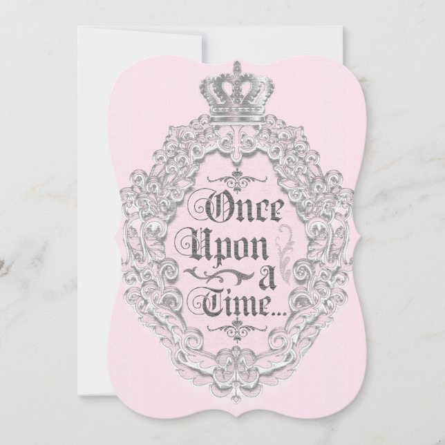 Invitation de princesse de conte de fée vintage (Devant)