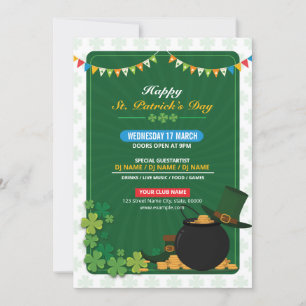 Invitation de prospectus Saint Patricks