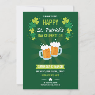 Invitation de prospectus Saint Patricks
