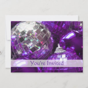Invitation de Purple Baubles 'Vous êtes Invité'