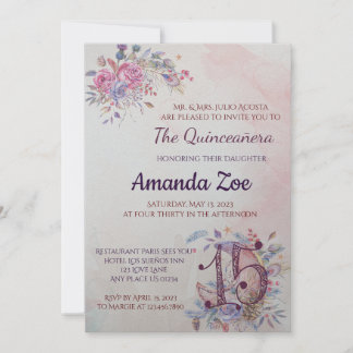 Invitation de Quinceañera