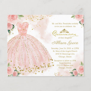 Invitation de Quinceañera à petit budget Robe Blus