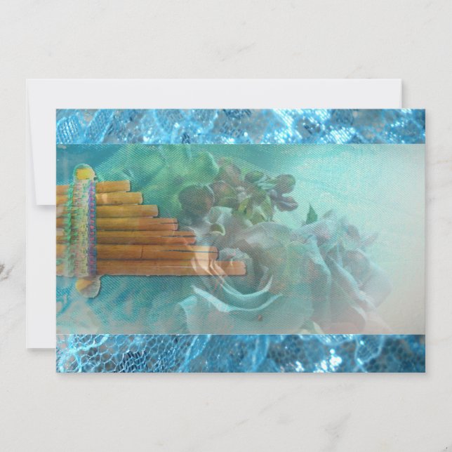 Invitation de quinceañera Péruvienne Aztèque indig (Devant)