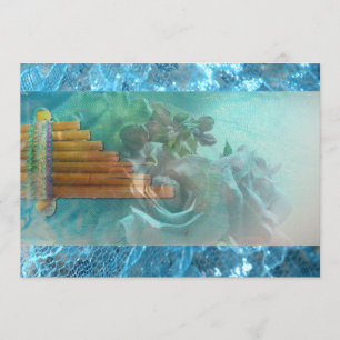 Invitation de quinceañera Péruvienne Aztèque indig