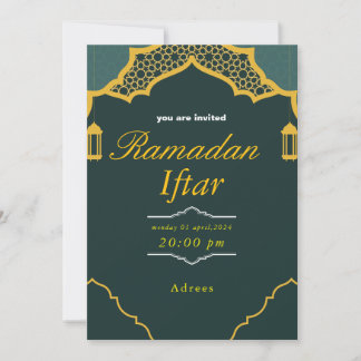 Invitation de Ramadan Iftar, invitation de l'Iftar