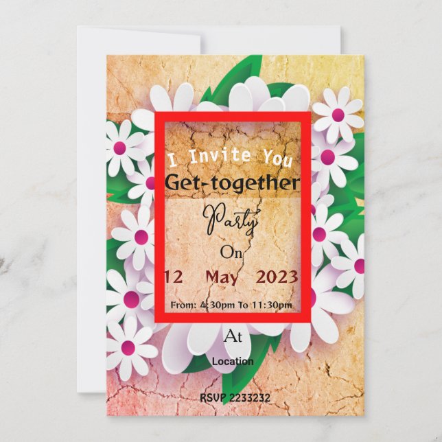 Invitation de rassemblement (Devant)