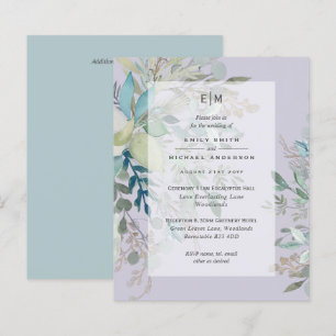 Invitation de réception de la cérémonie du Mariage