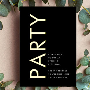 Invitation DE RÉCEPTION DE L'HÔTEL D'OR Ultra Mode