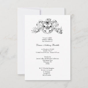 Invitation de réception de l'ordre du prêtre de di