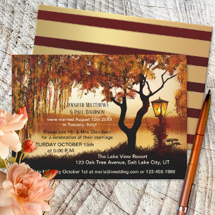 Invitation de réception de mariage après la cérémo